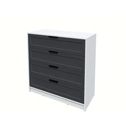 Kомод Тренд КТ-К100 (Белый ЛДСП/ Пепел ЛМДФ) Ш1000 В1020 Г451 Kомод Тренд КТ-К100 (Белый ЛДСП/ Пепел ЛМДФ) Ш1000 В1020 Г451